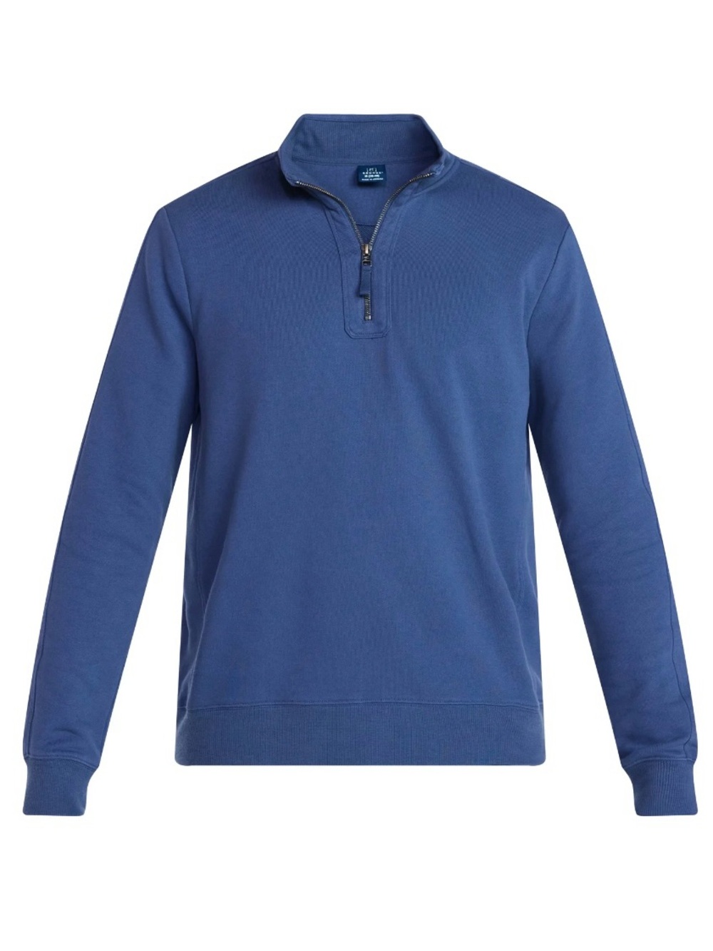 George Men's Zip-Neck Sweater in Blue